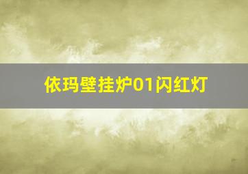 依玛壁挂炉01闪红灯