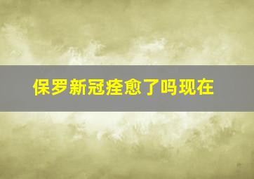 保罗新冠痊愈了吗现在