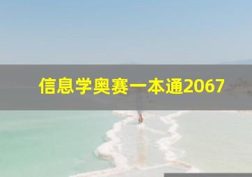 信息学奥赛一本通2067