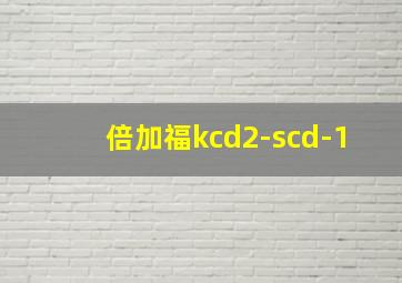 倍加福kcd2-scd-1