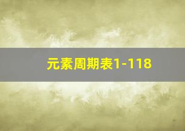 元素周期表1-118