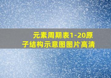 元素周期表1-20原子结构示意图图片高清