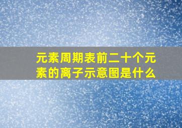 元素周期表前二十个元素的离子示意图是什么