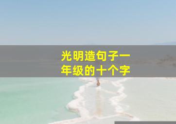 光明造句子一年级的十个字