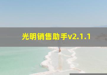 光明销售助手v2.1.1