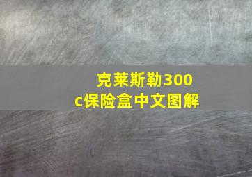 克莱斯勒300c保险盒中文图解