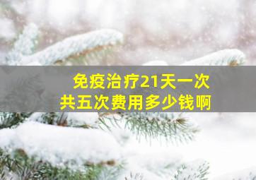 免疫治疗21天一次共五次费用多少钱啊