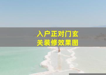 入户正对门玄关装修效果图