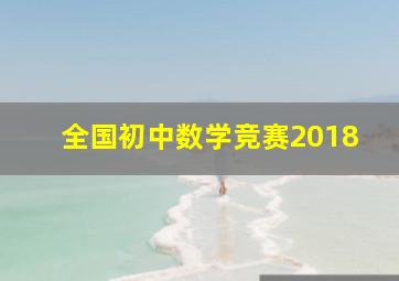 全国初中数学竞赛2018