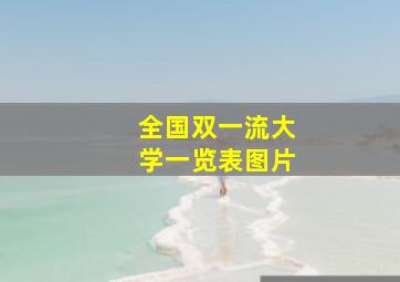 全国双一流大学一览表图片