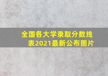 全国各大学录取分数线表2021最新公布图片