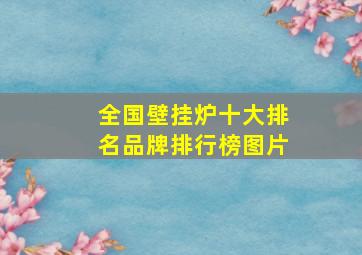 全国壁挂炉十大排名品牌排行榜图片