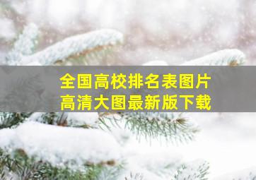 全国高校排名表图片高清大图最新版下载