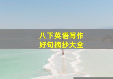 八下英语写作好句摘抄大全