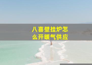 八喜壁挂炉怎么开暖气供应