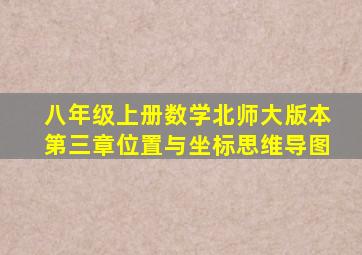 八年级上册数学北师大版本第三章位置与坐标思维导图