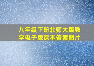 八年级下册北师大版数学电子版课本答案图片