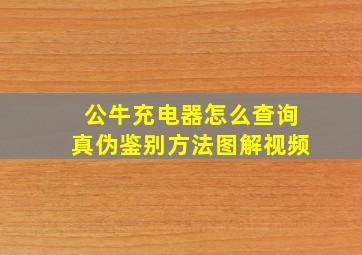 公牛充电器怎么查询真伪鉴别方法图解视频