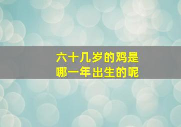 六十几岁的鸡是哪一年出生的呢