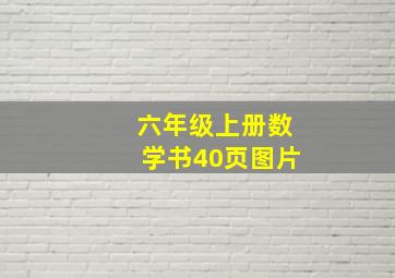 六年级上册数学书40页图片