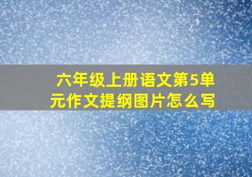 六年级上册语文第5单元作文提纲图片怎么写