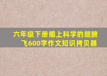 六年级下册插上科学的翅膀飞600字作文知识拷贝器