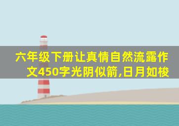 六年级下册让真情自然流露作文450字光阴似箭,日月如梭