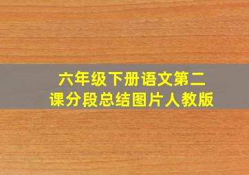 六年级下册语文第二课分段总结图片人教版