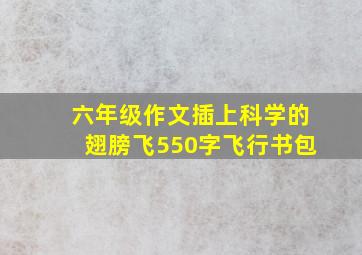 六年级作文插上科学的翅膀飞550字飞行书包