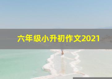 六年级小升初作文2021