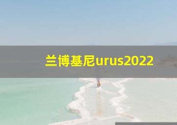 兰博基尼urus2022