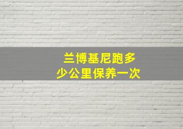 兰博基尼跑多少公里保养一次