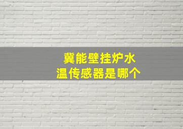 冀能壁挂炉水温传感器是哪个