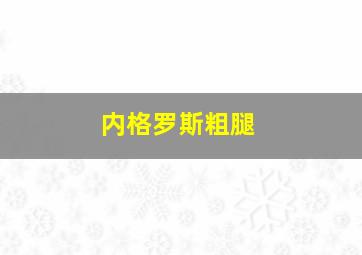 内格罗斯粗腿