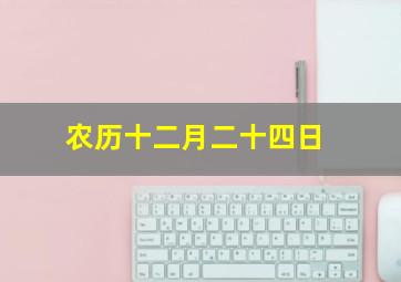 农历十二月二十四日