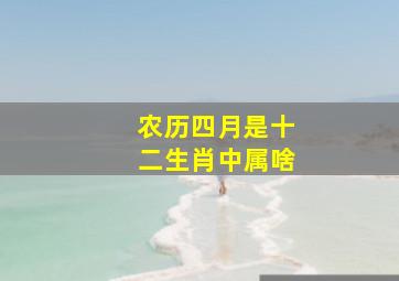 农历四月是十二生肖中属啥