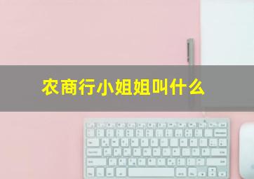 农商行小姐姐叫什么