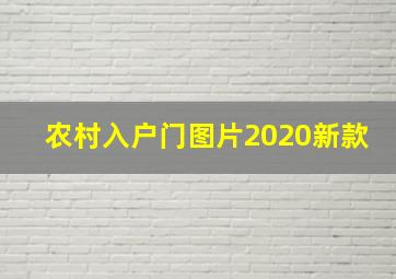 农村入户门图片2020新款