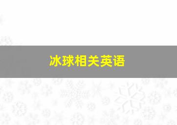 冰球相关英语