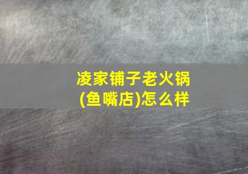 凌家铺子老火锅(鱼嘴店)怎么样