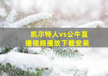 凯尔特人vs公牛直播视频播放下载安装