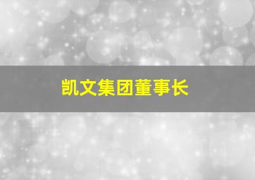 凯文集团董事长