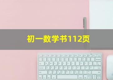 初一数学书112页