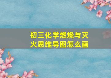 初三化学燃烧与灭火思维导图怎么画