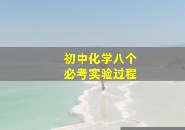 初中化学八个必考实验过程