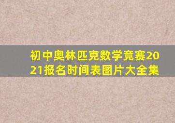 初中奥林匹克数学竞赛2021报名时间表图片大全集