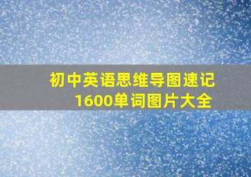 初中英语思维导图速记1600单词图片大全