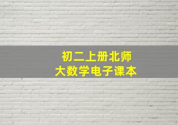 初二上册北师大数学电子课本