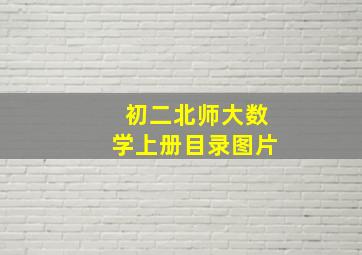 初二北师大数学上册目录图片