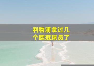 利物浦拿过几个欧冠球员了